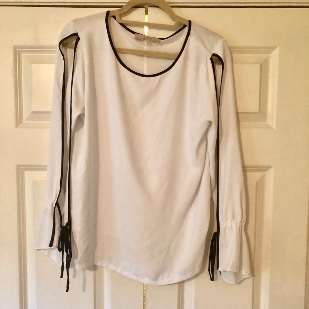 LOFT Blouse with Open Arm Slit